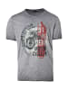 KOROSHI Kurzarm-t-shirt. in grau