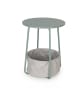 relaxdays Beistelltisch in Mint/ Grau  - (H)50 x Ø40 cm