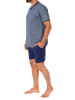 NORMANN kurzarm Schlafanzug Shorty Pyjama - 78252 in marine