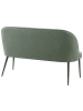 Beliani 2-Sitzer Sofa OSBY in Grün/Schwarz - (W) 130 x (H) 85 x (L) 49 cm