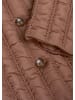 GOLDNER Jacke mit aufwendiger Längssteppung in dunkles kupfer
