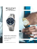Regent Armbanduhr Regent Metallarmband silber extra groß (ca. 42mm)