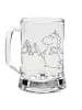 Mr. & Mrs. Panda Gravur Bierkrug Einhorn Bergsteiger ohne Spruch in Transparent