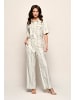 Mart Visser Liz Bluse mit Print, Off-White/Schwarz