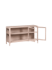 Beliani Vitrine NEWPORT in Beige/Gold - (W) 115 x (H) 64 x (L) 35 cm