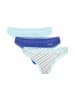 Sloggi String 3er Pack in Blau/Weiß