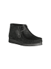 Clarks Schwarz Leder Herren Sneaker