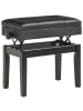 HOMCOM Klavierbank-63L x 35B x 46-56H cm-Schwarz