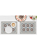 Tischsetmacher.de Tischsets I Platzsets "Blumen Mosaik" (L)30 x (B)40