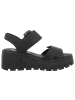 rieker Keilsandalette in schwarz