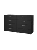 ebuy24 Kommode Pepe Schwarz 140 x 40 cm