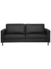 Beliani 3-Sitzer Sofa SAVALEN in Schwarz - (W) 204 x (H) 87 x (L) 91 cm