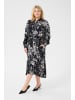 KAFFE curve Kleid KCmona in Black/White Painted Flower
