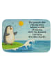 Mr. & Mrs. Panda Badteppich Pinguin Surfer Design mit Spruch in Weiß