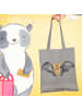 Mr. & Mrs. Panda Shopper Fledermaus Flügel ohne Spruch in Light Grey
