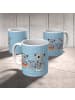 Mr. & Mrs. Panda Becher Koala Familie ohne Spruch in Blau Pastell