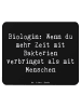 Mr. & Mrs. Panda Mauspad Spruch Biologin Bakterienliebe mit Spruch in Schwarz