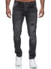RESLAD Jeans Destroyed Stretch Denim in schwarz(2090)