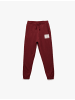 KOTON SWEAT BOTTOMS in Bordo