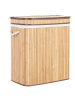 Beliani Wäschekörbe KALTHOTA in Heller Holzfarbton - (W) 52 x (H) 60 x (L) 34 cm