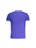 cavalli CLASS Blaues Baumwoll-Polohemd