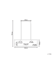 Beliani Pendelleuchten GEEHI in Messing - (W) 100 x (H) 133 x (L) 20 cm
