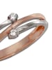 GoldDream 333 Rosegold, 333 Weißgold - 8 Karat Damen Ringe Boho Fingerring  56 (17,8)