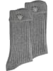 normani Trachtensocken mit Edelweiß-Pin in Grau