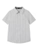 name it Kurzarm-Hemd mit Button-Down-Kragen und Logo in Braun