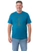 Men Plus Kurzarm T-Shirt in rauchblau