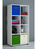 VCM  Holz Raumteiler Stand Regal Bücher Benas 2x4 in Weiß