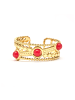 Luxenter Ring Fatin mit 18 Karat  verstellbar Gold-Fatin pink