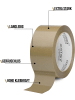 normani 6 Rollen Paketband in Braun