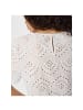 Pieces Halbarmbluse in Bright White