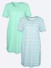 WITT WEIDEN Sleepshirts in mint + mint-gestreift