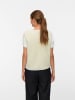Vero Moda Teddyfell Weste in Cannoli Cream