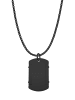Adeliás Unisex Halskette mit Anhänger – aus Edelstahl in schwarz