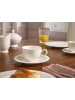 Villeroy & Boch 6er Set Kaffeeuntertassen Gray Pearl ø 16 cm weiß in weiß