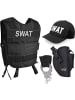 Normani Outdoor Sports Kostüm inkl. Weste mit Patch, Cap, Pistolenholster, Handschellen in SWAT