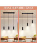 ZMH Pendelleuchte 3-flammige GU10 in Schwarz Modern Metall Sechseckiges Design