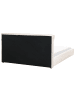 Beliani Doppelbett BAJONNA in Beige/Schwarz - (W) 180 x (H) 94 x (L) 235 cm