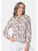 GOLDNER Zeitlose Bluse mit einzigartigem Druck in multicolor