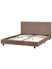 Beliani Doppelbett ALBI in Braun/Schwarz - (W) 155 x (H) 94 x (L) 211 cm