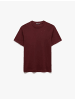 KOTON TSHIRT SS BSC in Bordo
