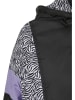Urban Classics Urban Classics Damen Ladies AOP Mixed Pull Over Jacket in black/zebra