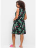 sheego Sommerkleid in schwarz-gemustert