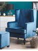 Beliani 2-tlg Sessel SANDSET in Blau