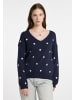DreiMaster Damen Strick Pullover in Marine