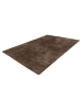Vivorum Wohnzimmer / Schlafzimmer  Hochflor Teppich Zone 825 in taupe