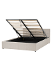 Beliani Doppelbett LAURESSES in Beige - (W) 148 x (H) 76 x (L) 214 cm